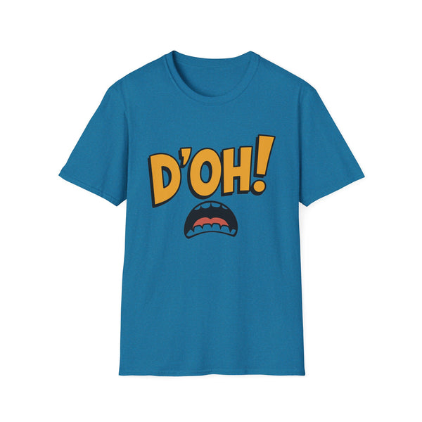 D’OH!” Funny T-Shirt – Classic Humor Tee, Unisex Softstyle Shirt for Casual Laughs & Cartoon Lovers