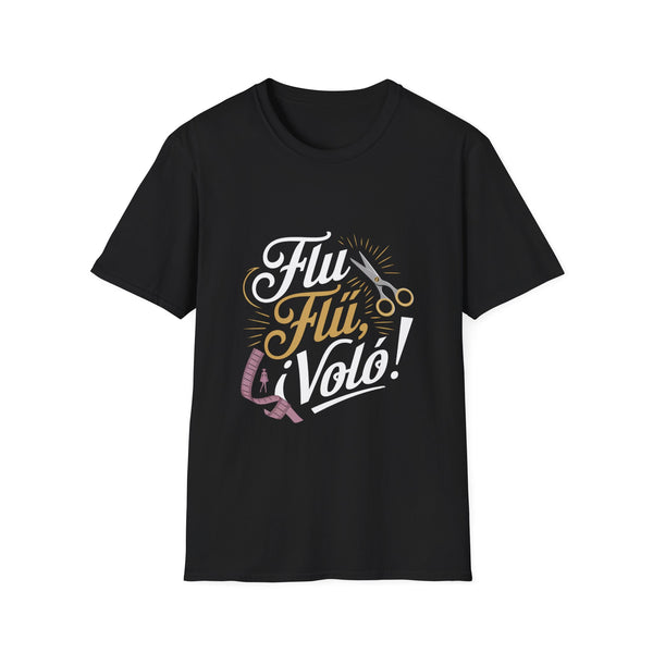 Creative Tailoring Unisex Softstyle T-Shirt - "Flüß, Void!" Design for Fashion Enthusiasts