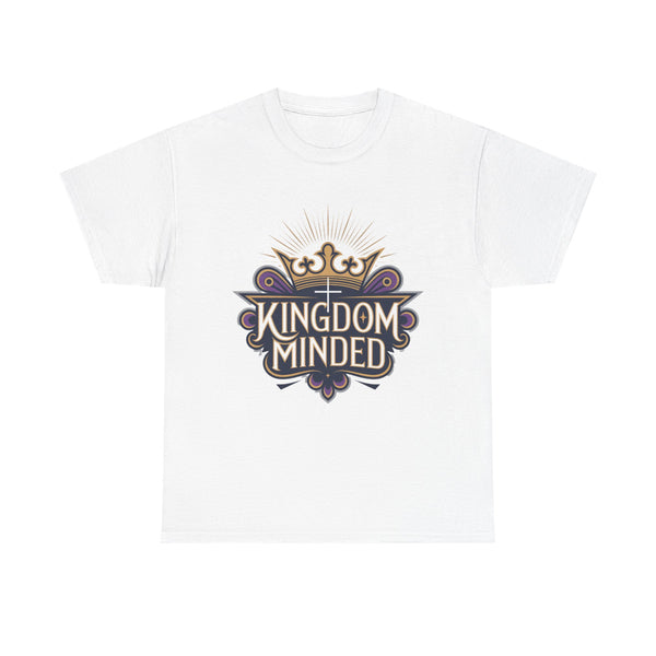 Kingdom Minded” T-Shirt – Stylish Faith-Inspired Graphic Tee, Unisex Heavy Cotton Shirt for Purpose-Driven Living