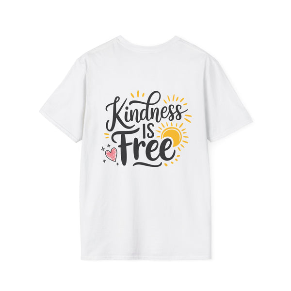 Kindness Is Free Unisex Softstyle T-Shirt - Positive Vibe Casual Wear