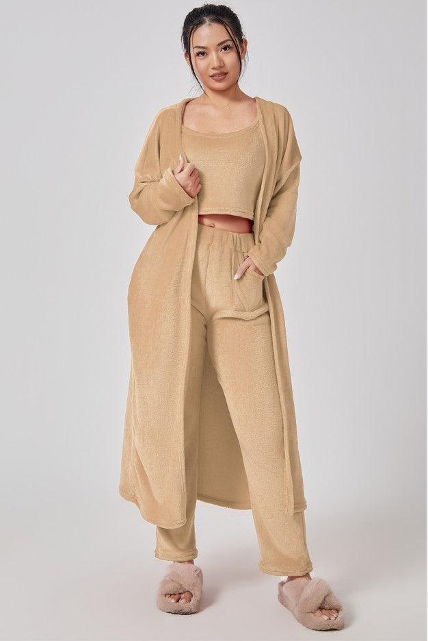 Cozy Pajama Set – 3-Piece Women’s Lounge & Pajama Set (Winter Loungewear)